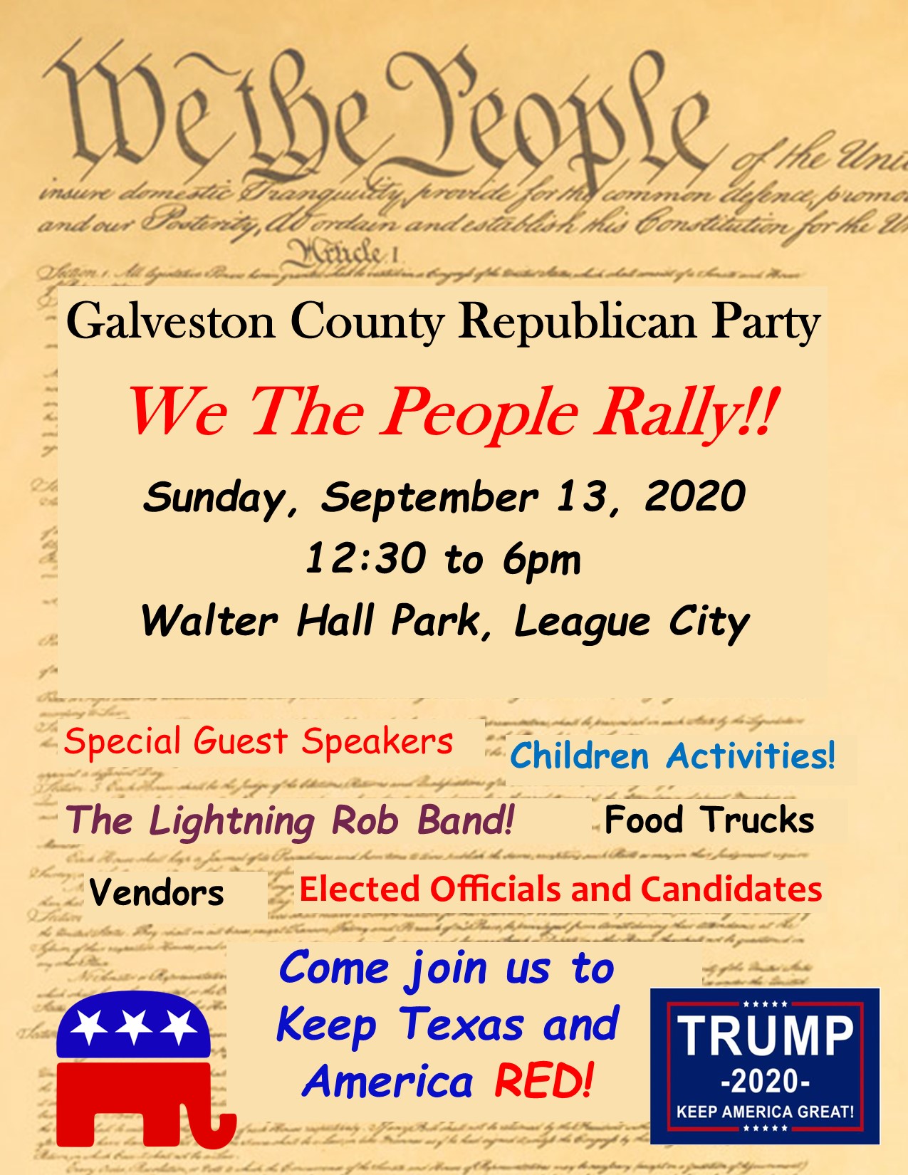 We The People Rally Flyer