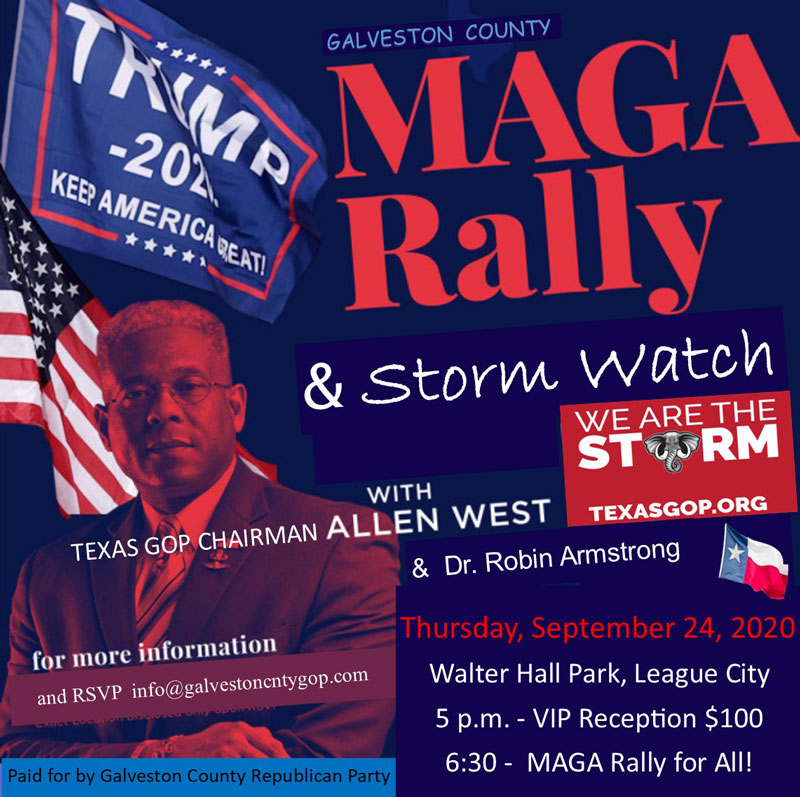 veston County MAGA Rally with Allen_West_Flyer
